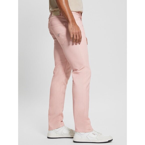 Guess Men’s Angels Slim Jeans Light Pink Size 38 - Picture 14 of 15